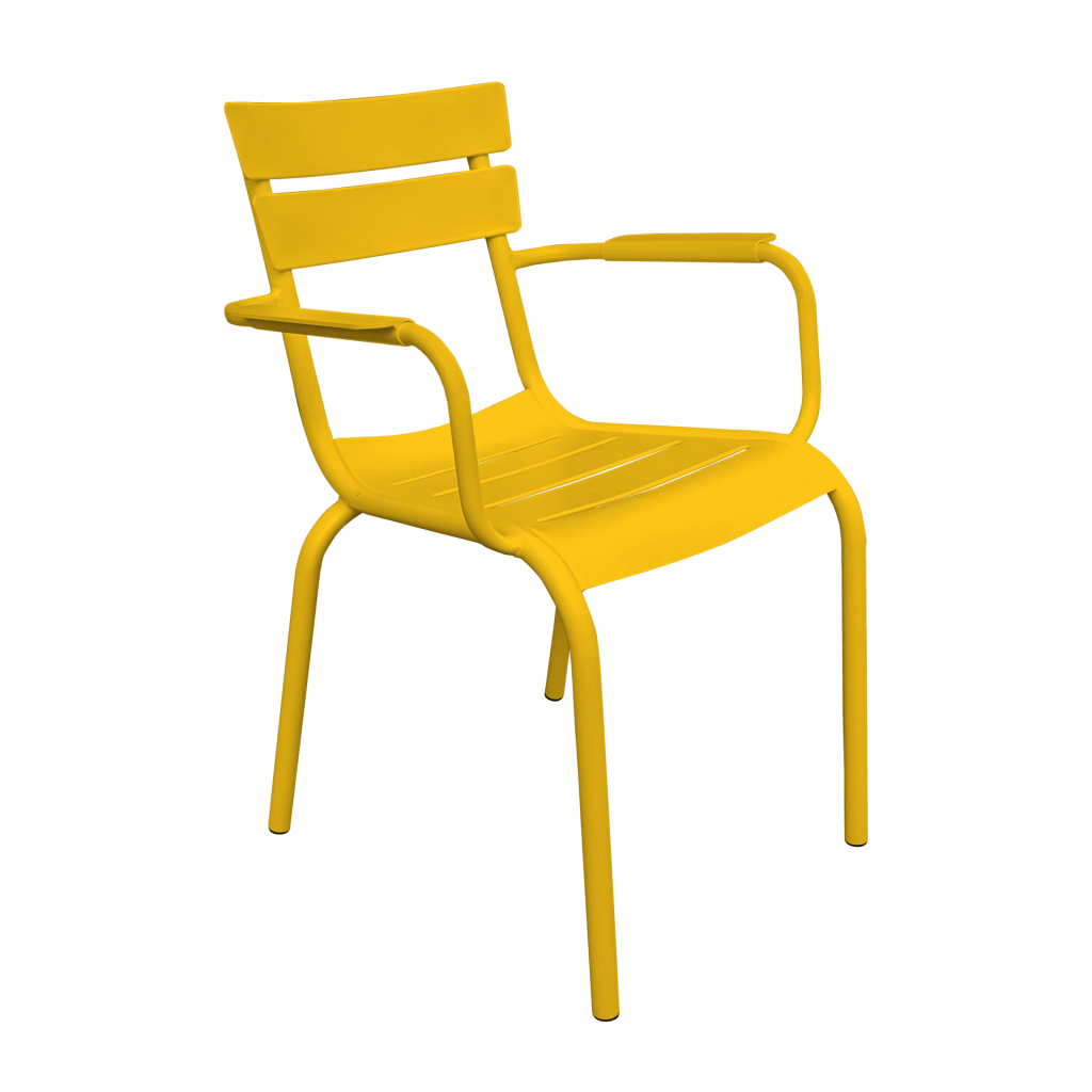 Porto Outdoor Arm Chair colour YELLOW available to order now!