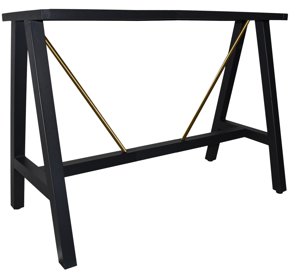 Dry Bar H1050 A Frame Base 1500mm colour BLACK and BRASS available to order now!