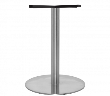 Prague H700 S Steel 450mm Table Base colour BRUSHED available to order now!
