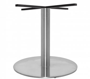 Prague H700 S Steel 720mm Table Base colour BRUSHED available to order now!