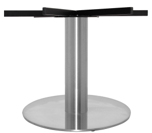 Prague H700 XL S Steel 720mm Table Base colour BRUSHED available to order now!