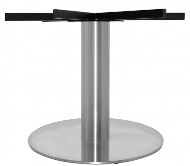 Prague H700 XL S Steel 720mm Table Base colour BRUSHED available to order now!