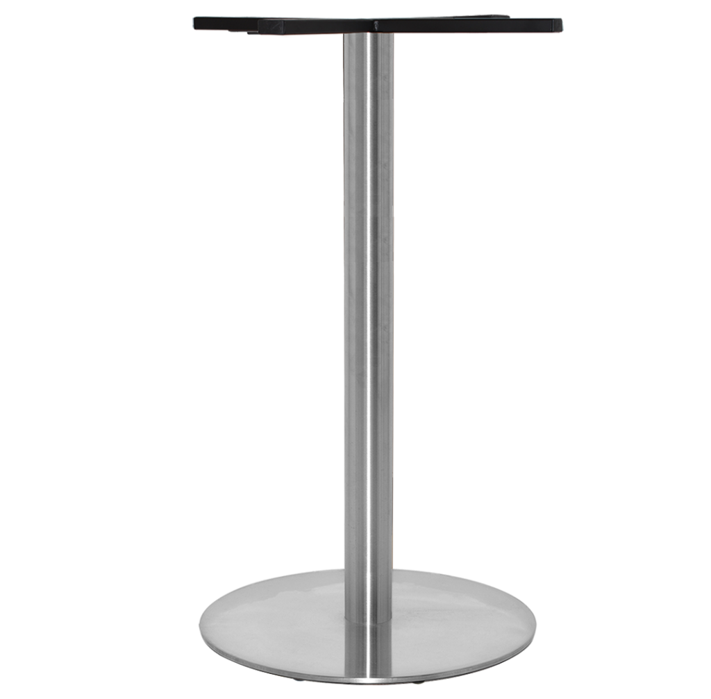 Prague S Steel Bar Table Base 540mm colour BRUSHED available to order now!