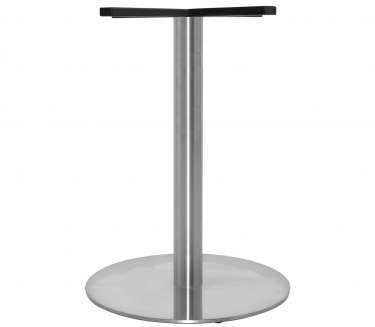 Prague S Steel Table Base 450mm colour BRUSHED available to order now!