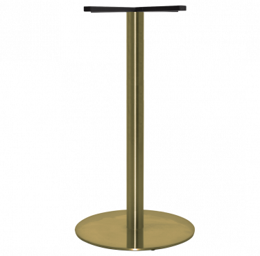 Rome S Steel Bar Table Base 450mm colour BRASS available to order now!