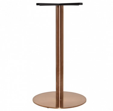 Rome S Steel Bar Table Base 540mm colour COPPER available to order now!