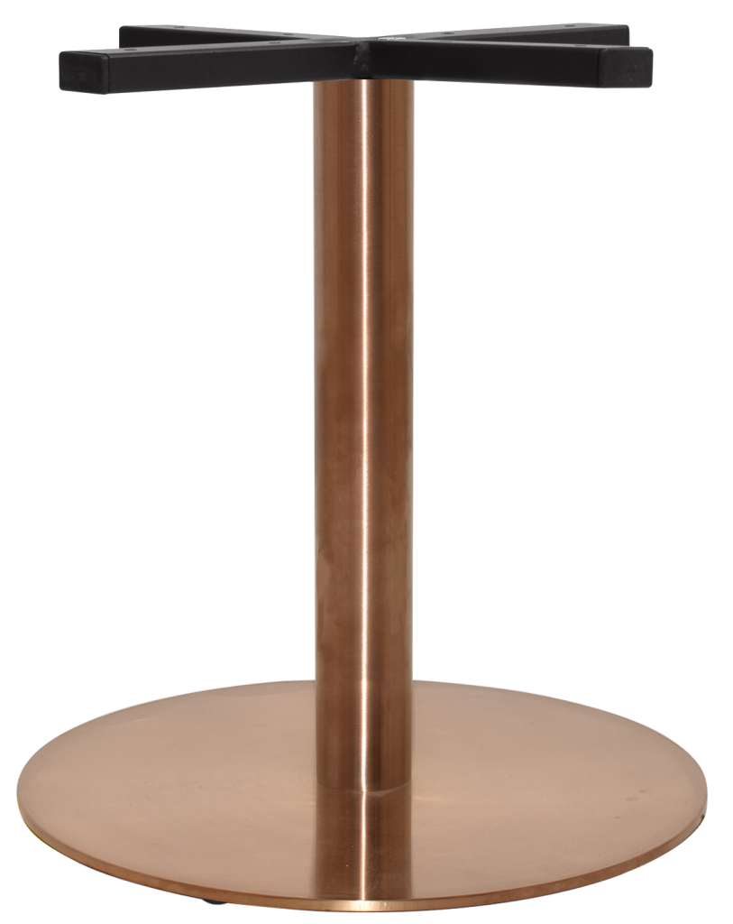 Rome S Steel Coffee Table Base 400mm colour COPPER available to order now!