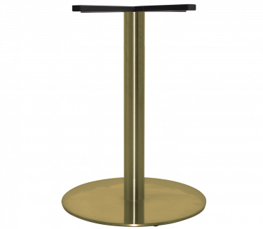Rome S Steel Table Base 450mm colour BRASS available to order now!
