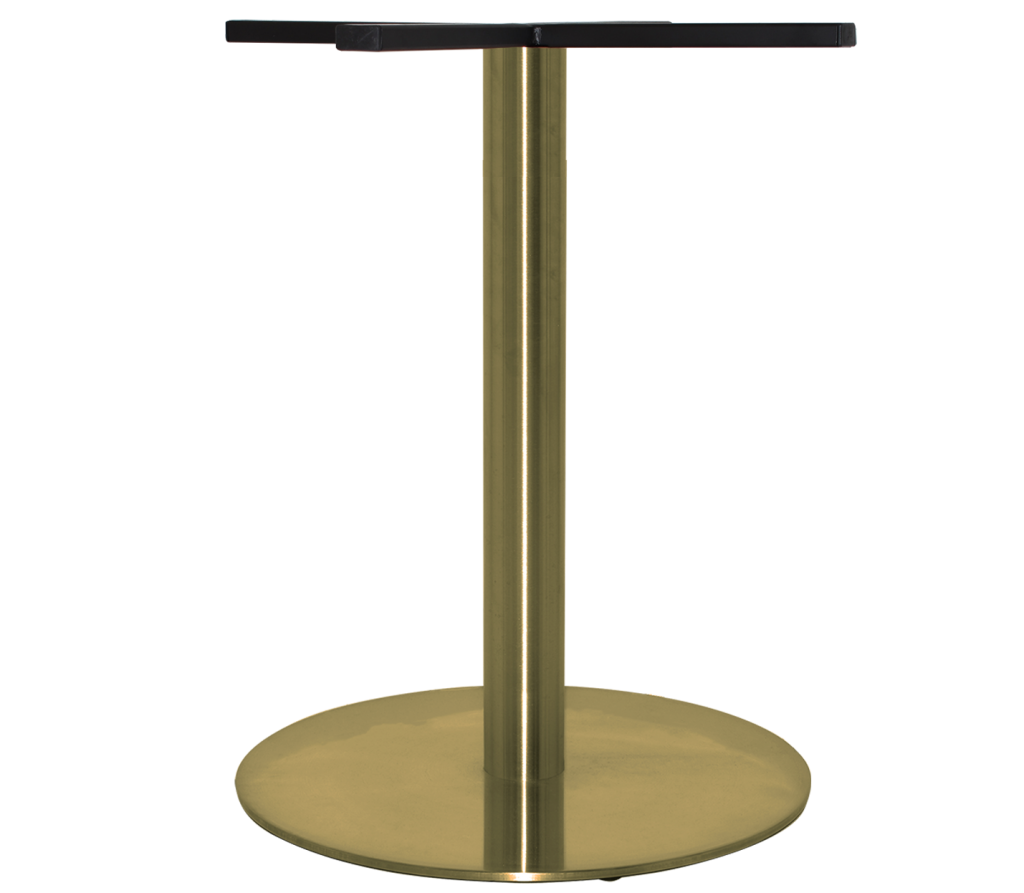 Rome S Steel Table Base 540mm colour BRASS available to order now!