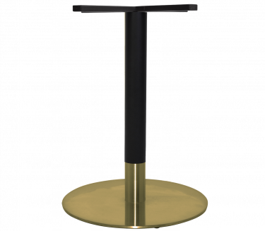 Tivoli 450mm Disc Table Base colour BRASS with BLACK available to order now!