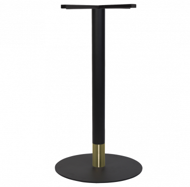 Tivoli 450mm Disc Table Base colour BLACK with BRASS available to order now!