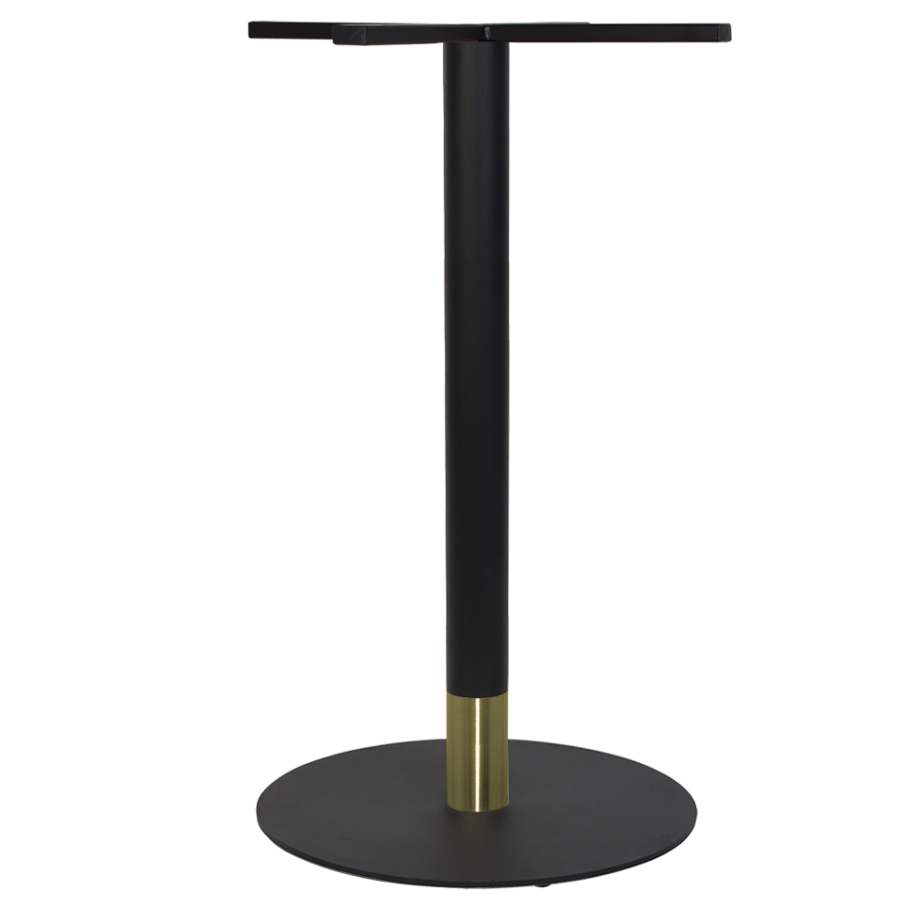 Tivoli 540mm Disc Bar Table Base colour BLACK with BRASS available to order now!