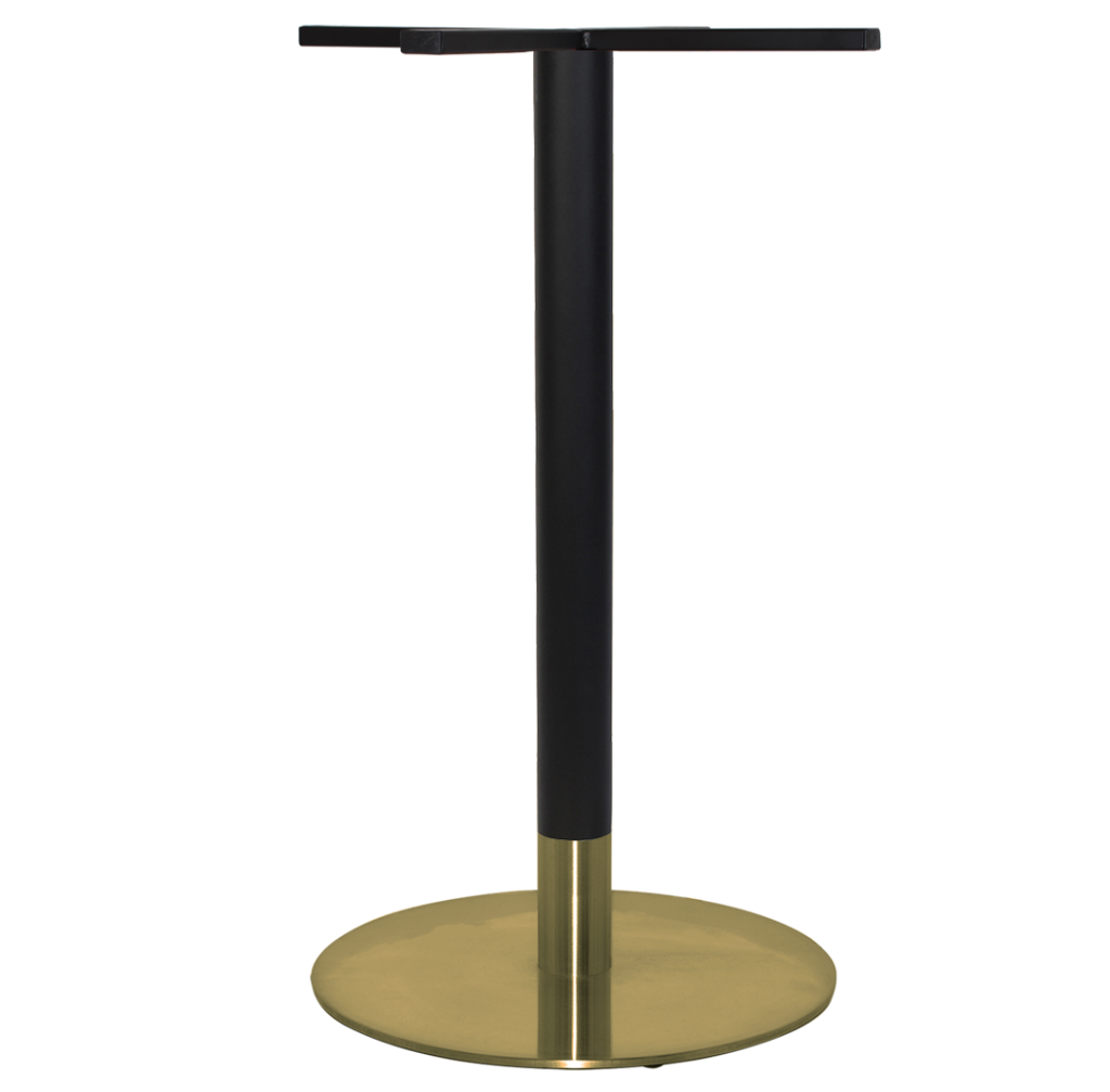 Tivoli 540mm Disc Bar Table Base colour BRASS with BLACK available to order now!