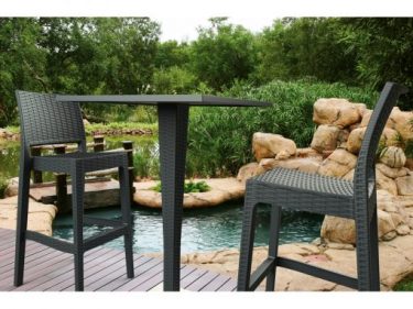 Jamaica Outdoor Stool colour ANTHRACITE available to order now!
