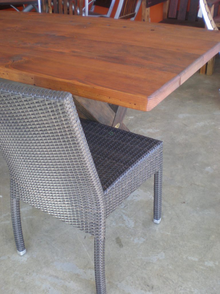 Santiago Outdoor Wicker Café Chair colour CHOCOLATE available to order now!