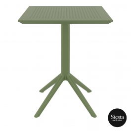 Sky Outdoor Folding Table 600 colour OLIVE GREEN available to order now!