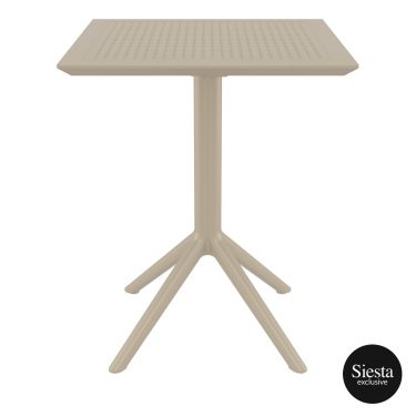 Sky Outdoor Folding Table 600 colour TAUPE available to order now!