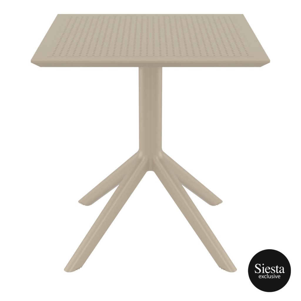 Sky Outdoor Table 700 colour TAUPE available to order now!