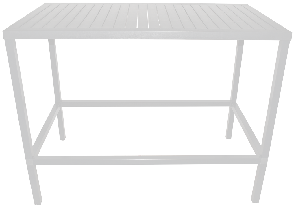Cube Outdoor Bar Table 1400 x 800mm colour WHITE available to order now!