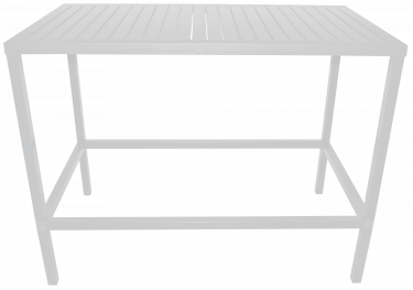 Cube Outdoor Bar Table 1400 x 800mm colour WHITE available to order now!