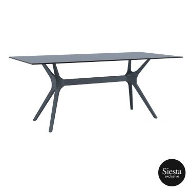 Ibiza Outdoor Table 1800 colour ANTHRACITE available to order now!