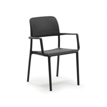 Bora Outdoor Café Arm Chair colour ANTHRACITE available to order now!