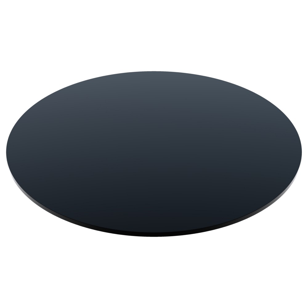 Compact Laminate Table Top round colour BLACK available to order now!