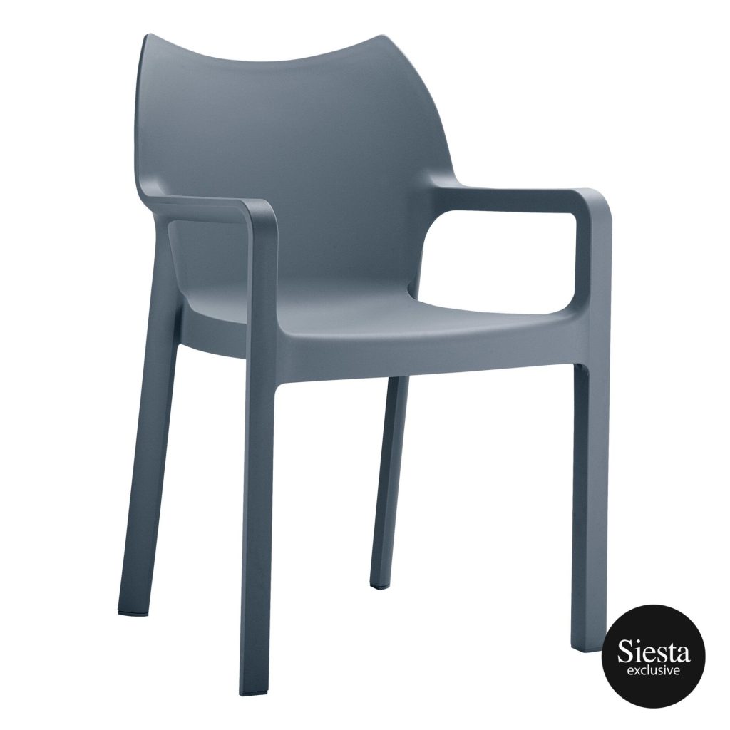 Diva Outdoor Café Chair colour ANTHRACITE available to order now!