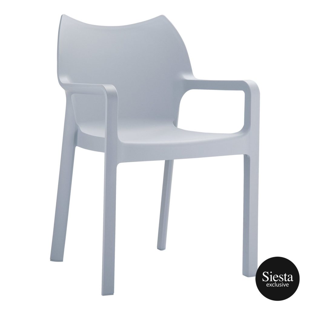 Diva Outdoor Café Chair colour SILVER GREY available to order now!