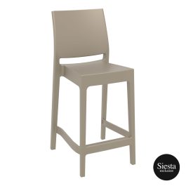 Maya Outdoor Stool 650mm colour TAUPE available to order now!