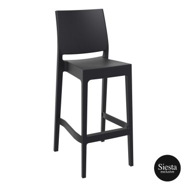 Maya Outdoor Stool 750mm colour BLACK available to order now!