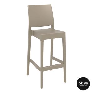 Maya Outdoor Stool 750mm colour TAUPE available to order now!