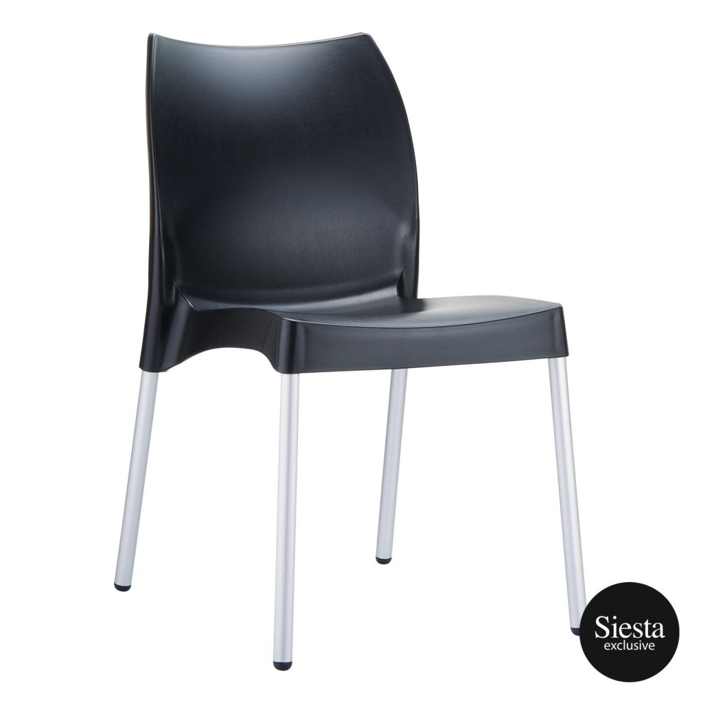 Vita Outdoor Café Chair colour BLACK available to order now!