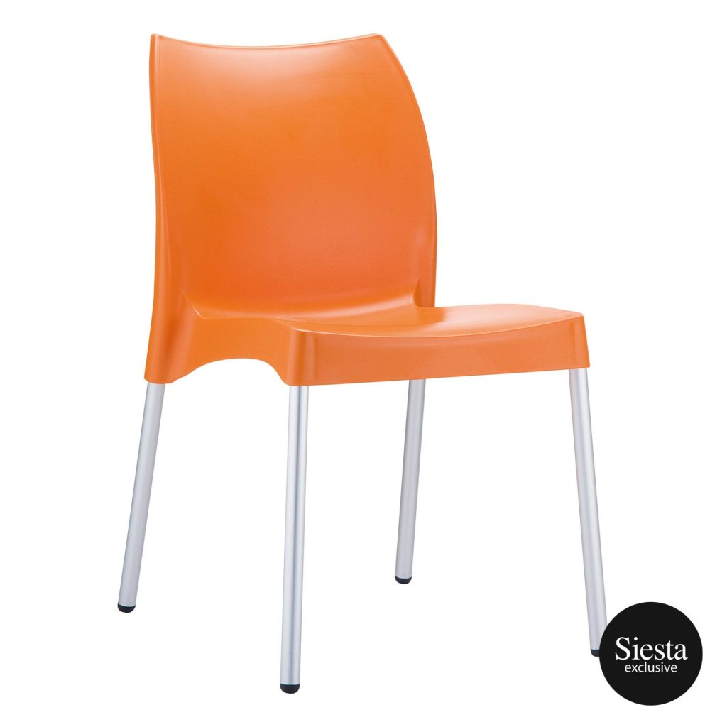 Vita Outdoor Café Chair colour ORANGE available to order now!