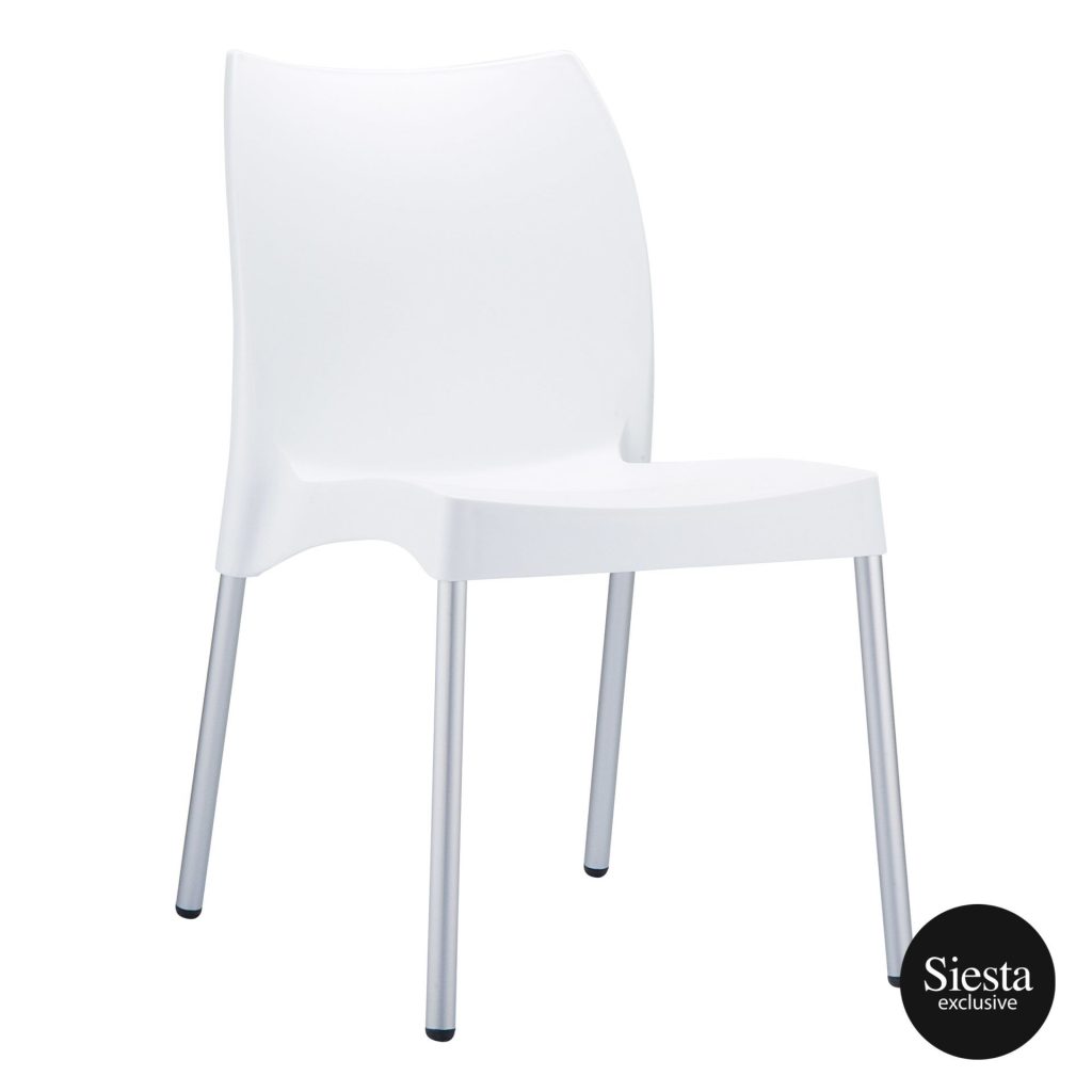 Vita Outdoor Café Chair colour WHITE available to order now!