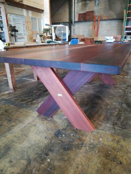 Rectangular Kirra XL 2700mm Kwila outdoor timber table available to order now!