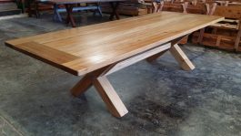Rectangular Kirra 2950mm Teak outdoor timber table available to order now!