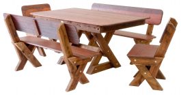 Palm Beach High Back Kwila Outdoor Timber Setting available to order now!