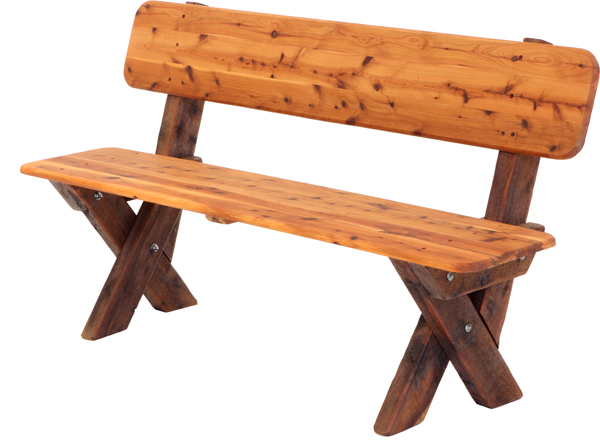 2-3 Seat High Back Cypress Outdoor Timber Bench available to order now!