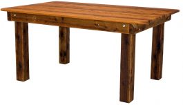 Rectangular Palm Beach Cypress Outdoor Timber Table square legs available to order now!