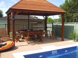 Palm Beach high back Kwila outdoor timber setting available to order now!