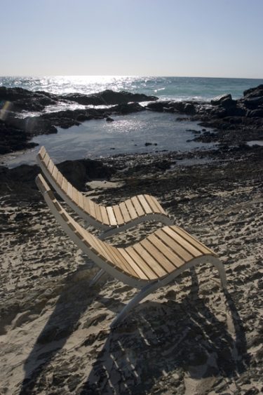 Ibeza Wave Sun Lounge TEAK timber available to order now!