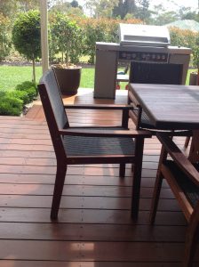 Rectangular Kirra 2950mm Kwila outdoor timber table available to order now!