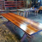 Rectangular Kirra 3200mm Kwila Outdoor Timber Table ready to order now!