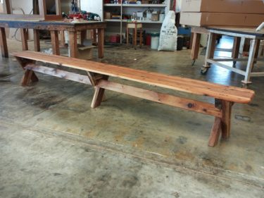 5-6 Seat Backless Cypress Outdoor Timber Bench available to order now!
