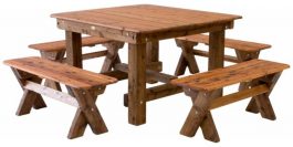 Southport 1400 Backless Cypress Outdoor Timber Setting available to order now!