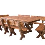 Yamba High Back Cypress Outdoor Timber Setting available to order now!