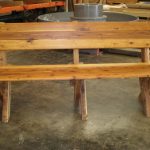 4 Seat High Back Cypress Outdoor Timber Bench available to order now!