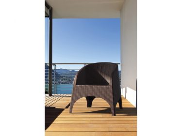 Aruba Outdoor Tub Chair colour CHOCOLATE available to order now!