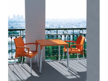 Dolce Outdoor Café Chair colour ORANGE available to order now!